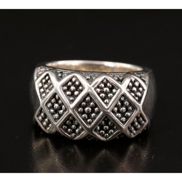 Michael Dawkins Sterling Silver Granulation Ring - Size 5.75 or 6 - Picture 3 of 8